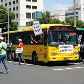 Greve de ônibus em Limeira