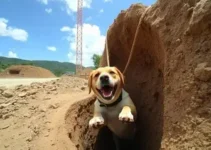 cachorro resgatado